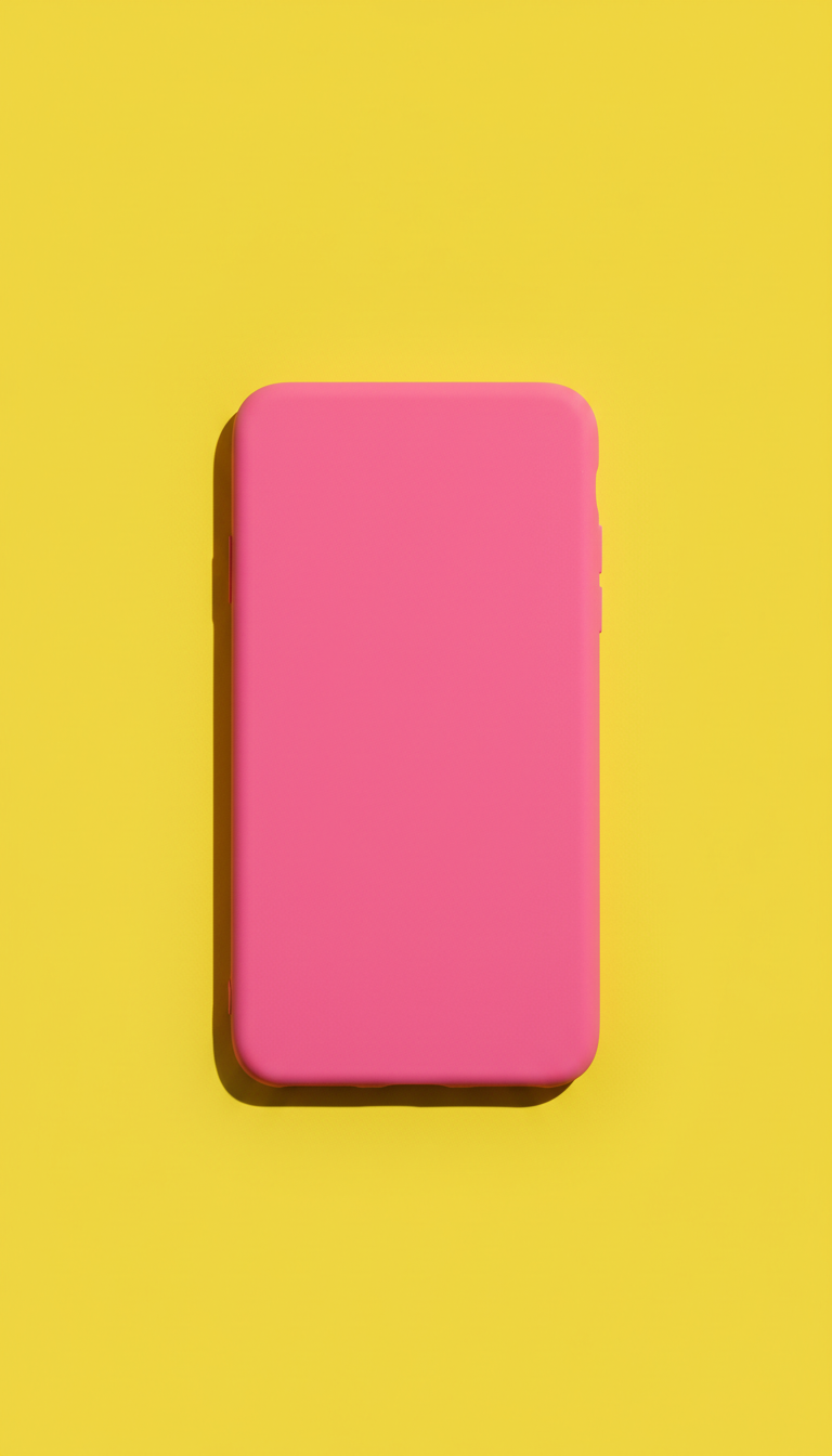 Electric pink phone case