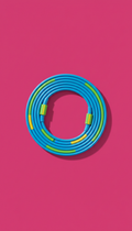 Sky pop blue charging cable