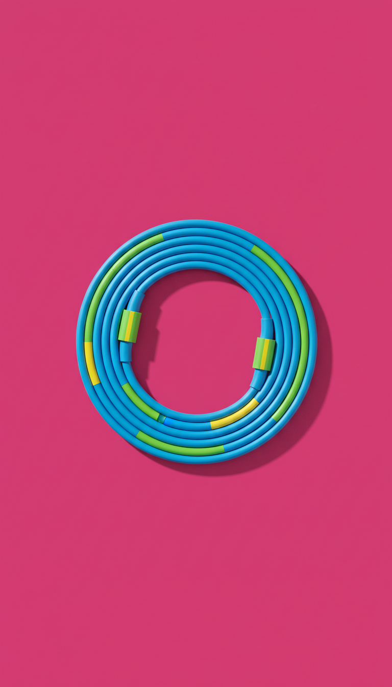 Sky pop blue charging cable